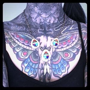 1980’s Western style sterling silver necklace